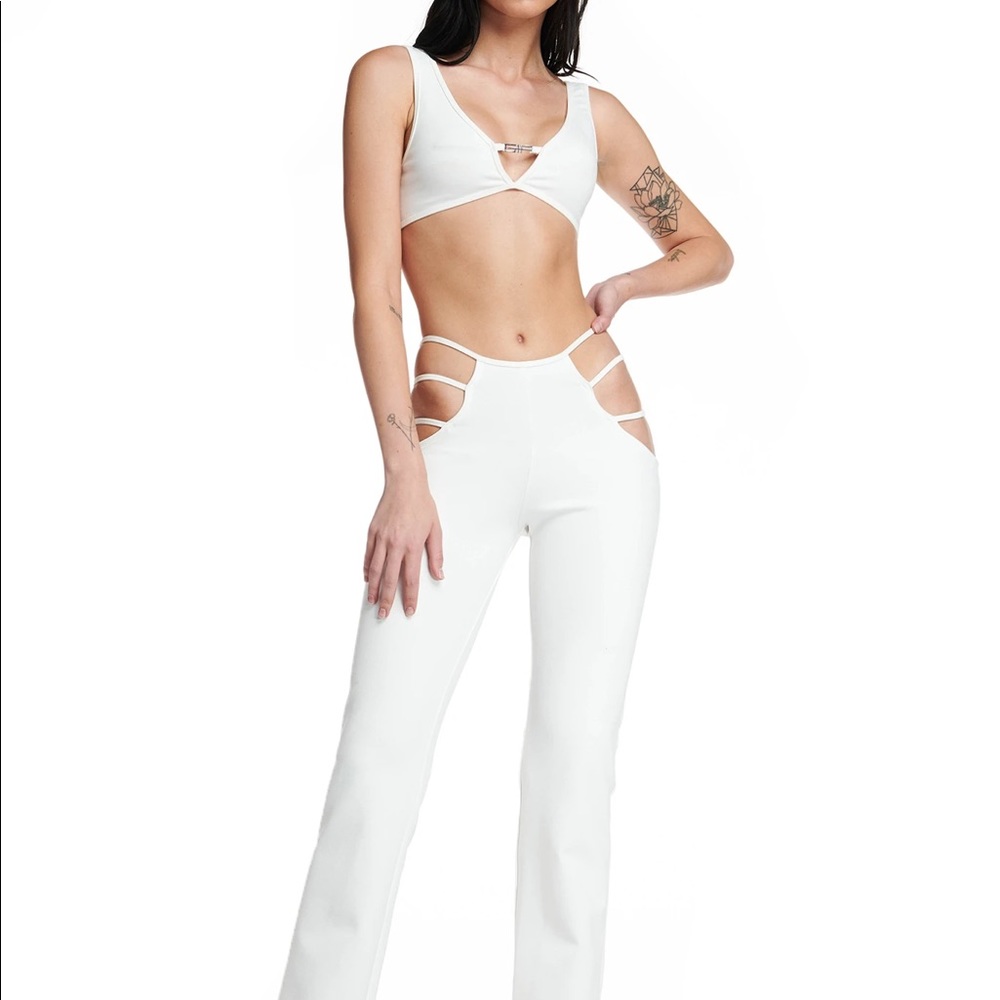 NWT I.AM.GIA halo set (XXS pants XS top) in white